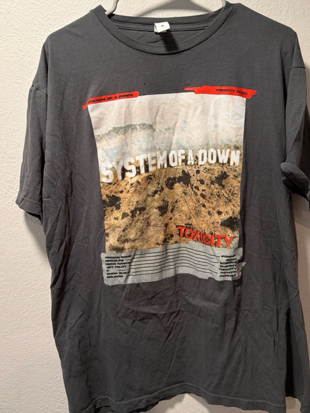 'Toxicity' Graphic Tee - Charcoal